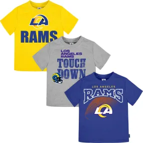 3-Pack Baby & Toddler Boys Rams Short Sleeve Shirts