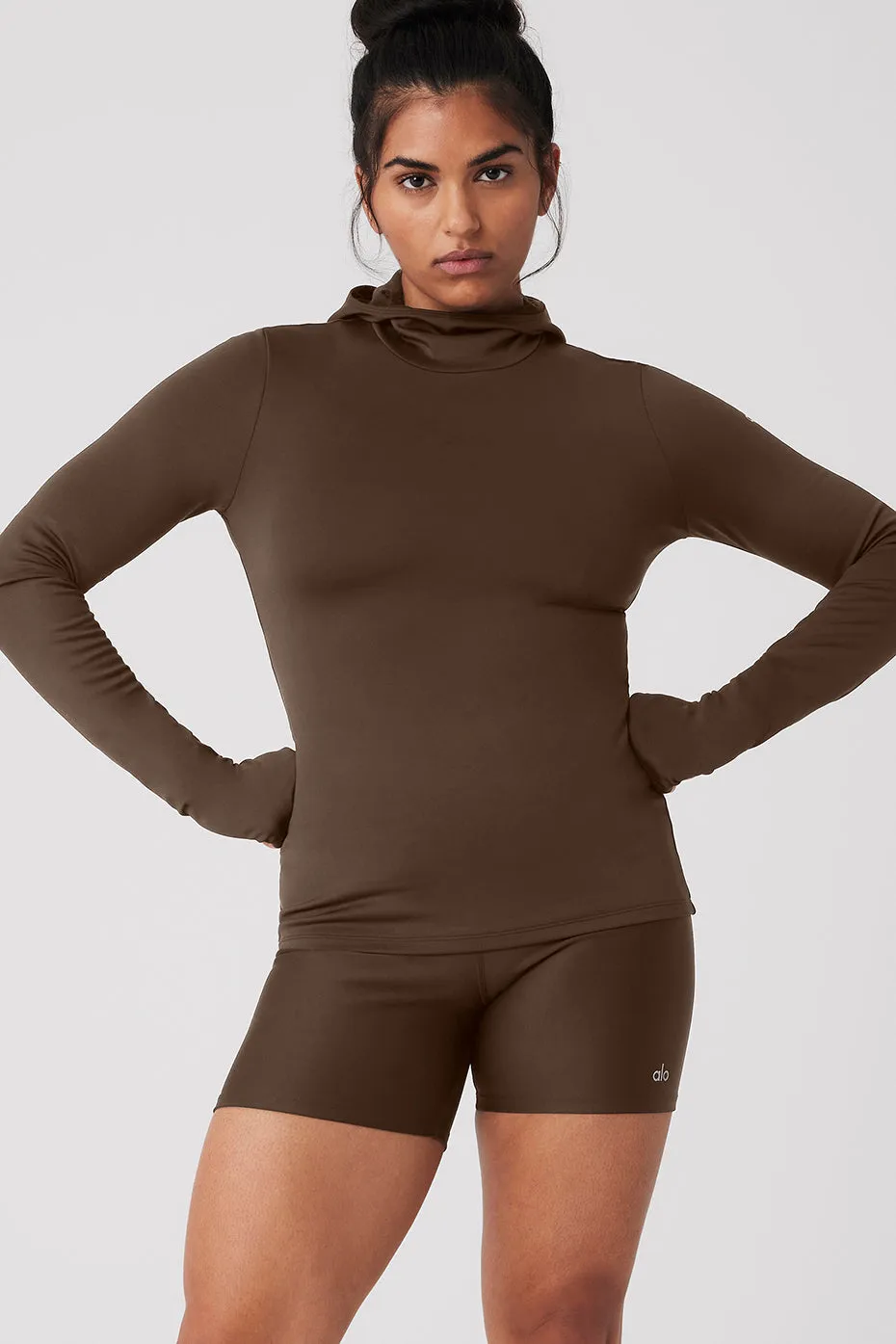 Airlift Winter Warm Hooded Runner - Espresso