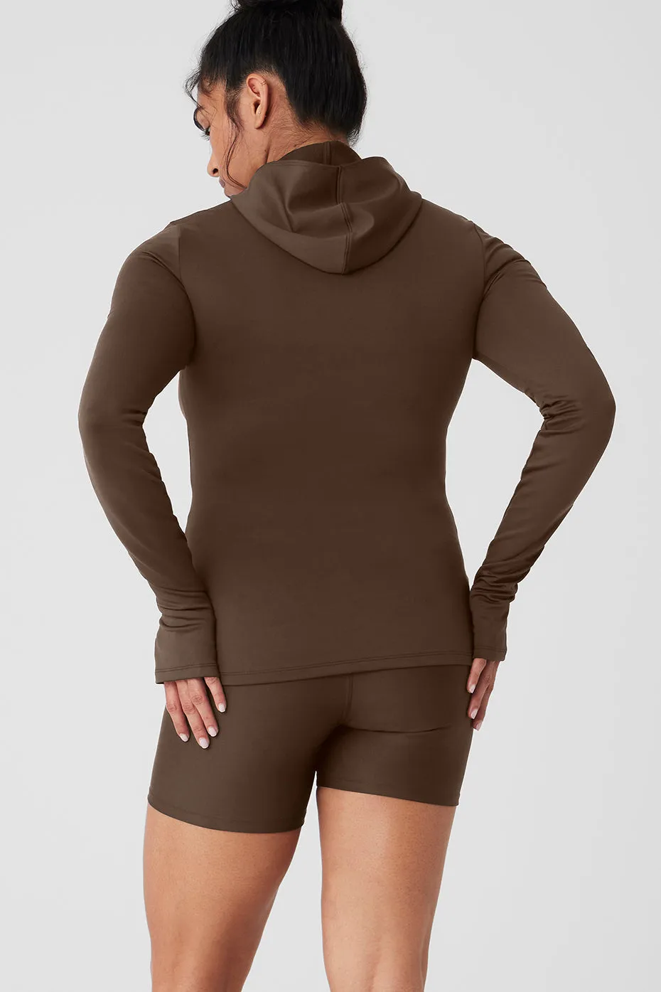 Airlift Winter Warm Hooded Runner - Espresso