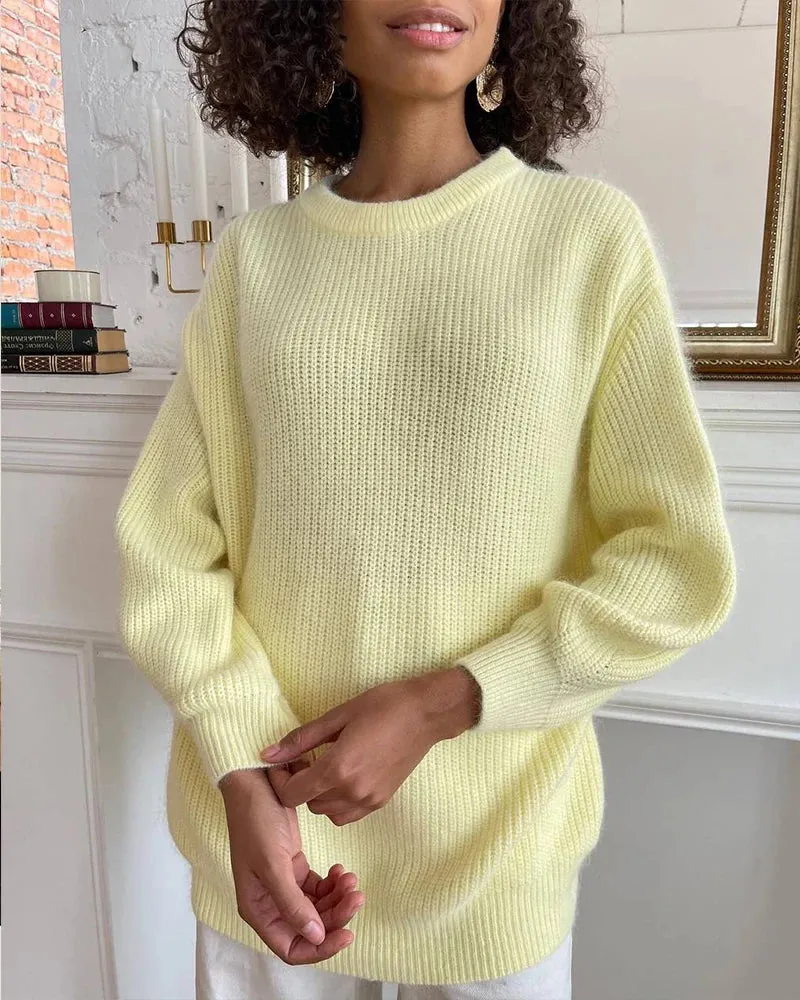 Alana Woman Loose Knitted Cashmere Sweater