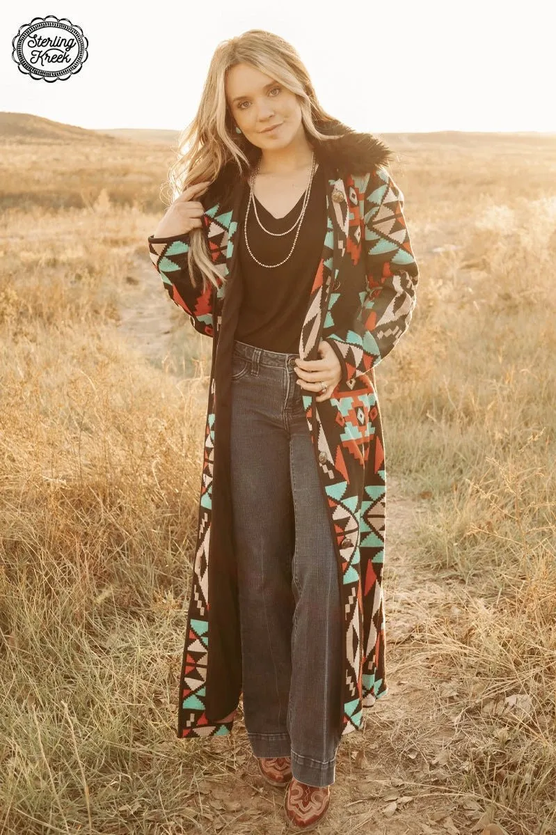 Aztec Knit Duster