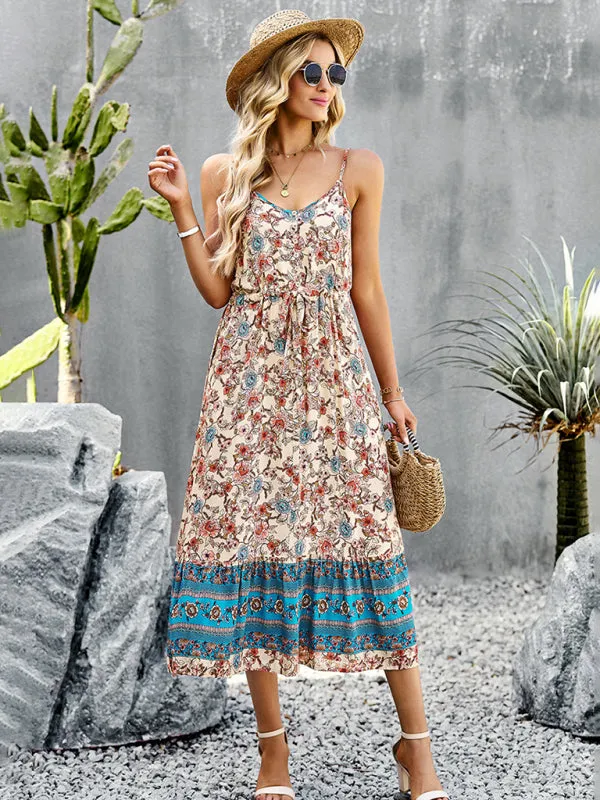 Boho Chic Summer Vacation Dress for Women