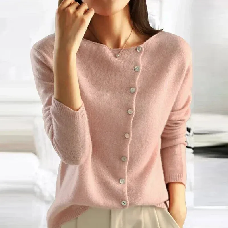 Button-Up Wool Cardigan