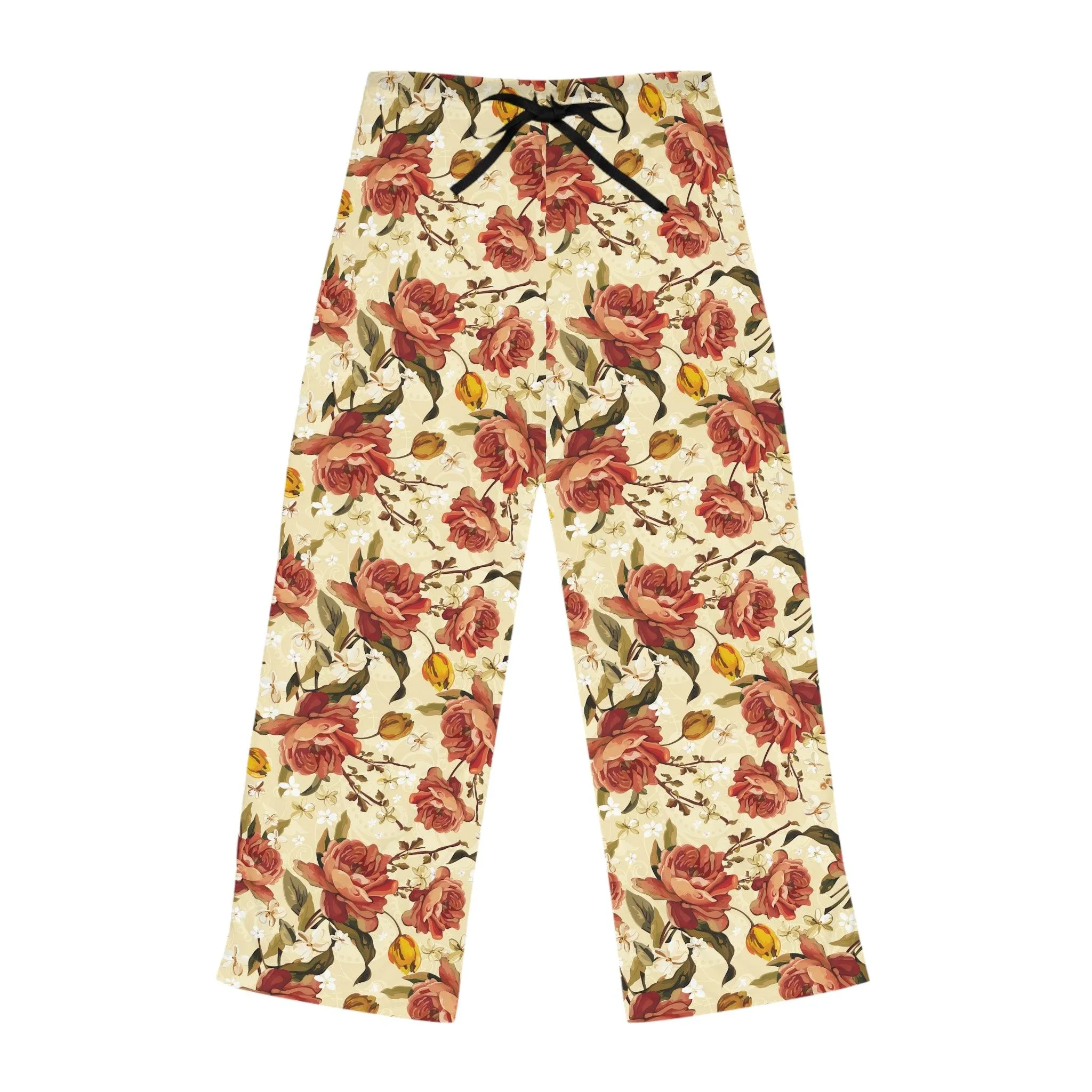 Chic Botanical Print Lounge Pants - Women's Ultimate Comfort and Fashion