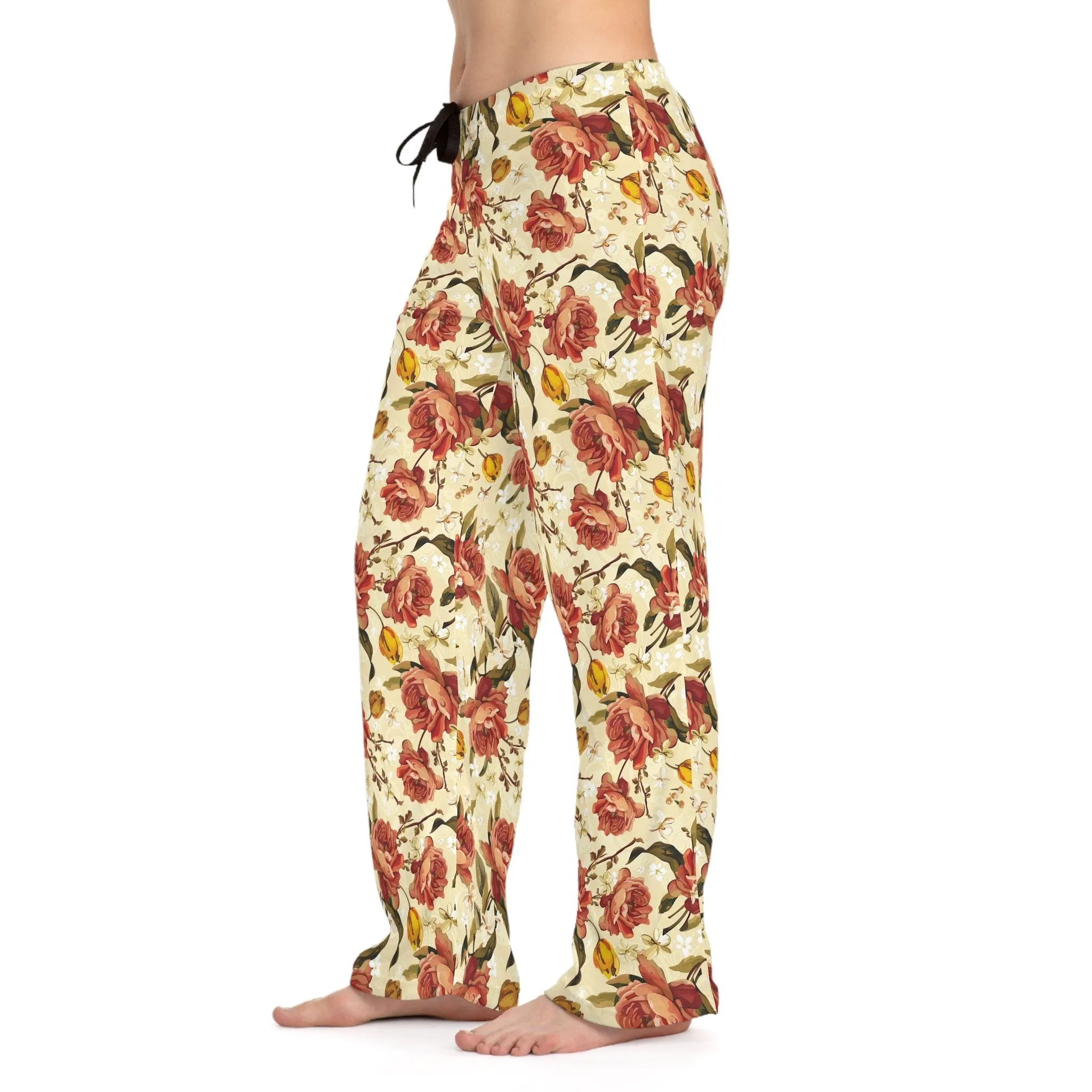 Chic Botanical Print Lounge Pants - Women's Ultimate Comfort and Fashion