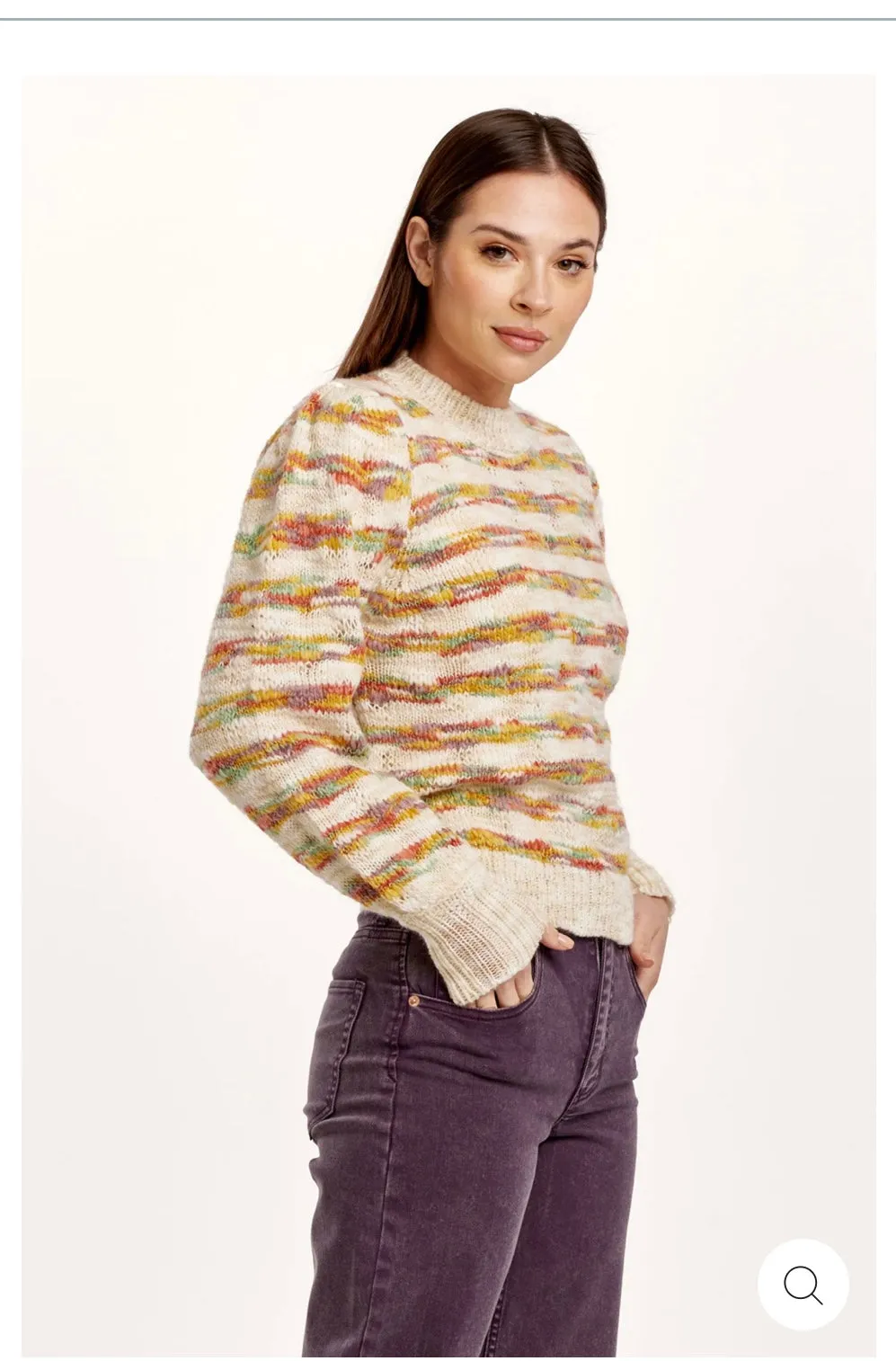 Dear John Denim Seaside Stripe Jasmine Soft Crew Neck Sweater