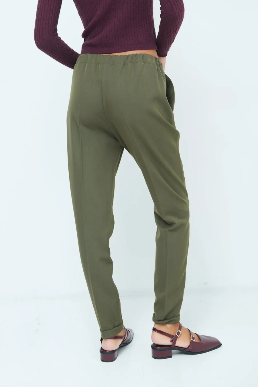 Drawstring tapered pants wholesale