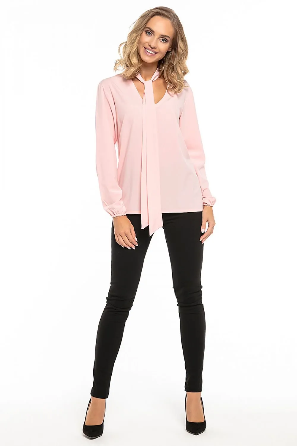 Elegant Chiffon Top with Stylish Tie Accent