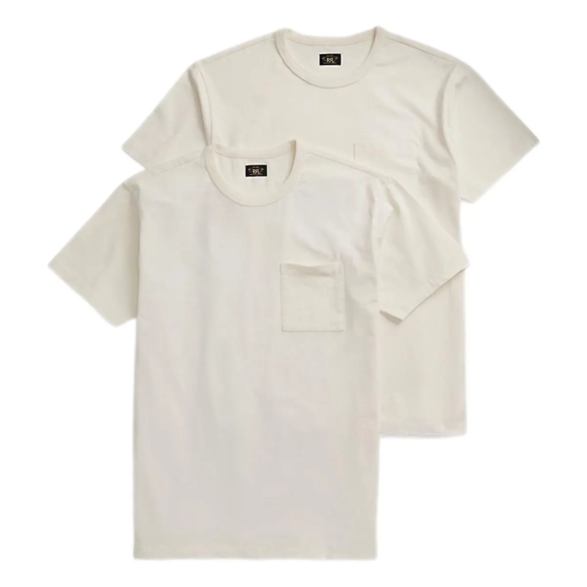 Garment-Dyed Pocket T-Shirt 2-Pack Warm White