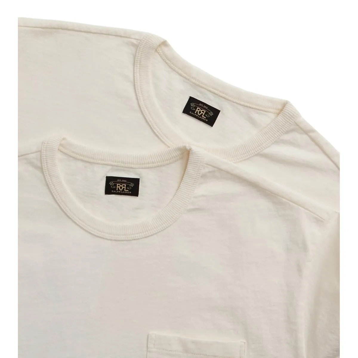 Garment-Dyed Pocket T-Shirt 2-Pack Warm White