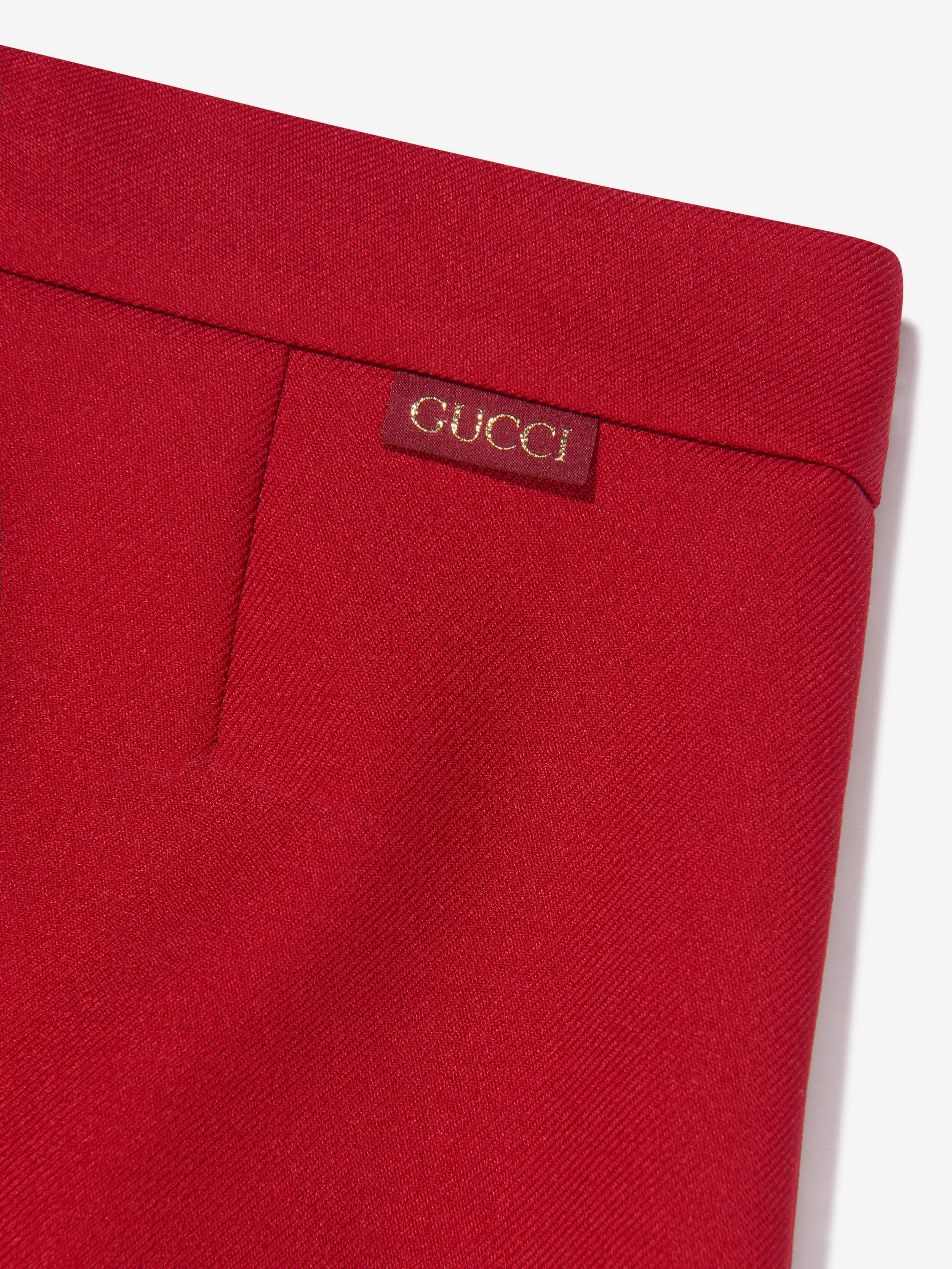 Gucci Boys Woven Branded Trousers