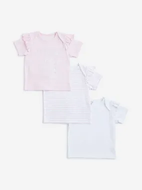 HOP Baby Blush Pink T-Shirt - Pack of 3