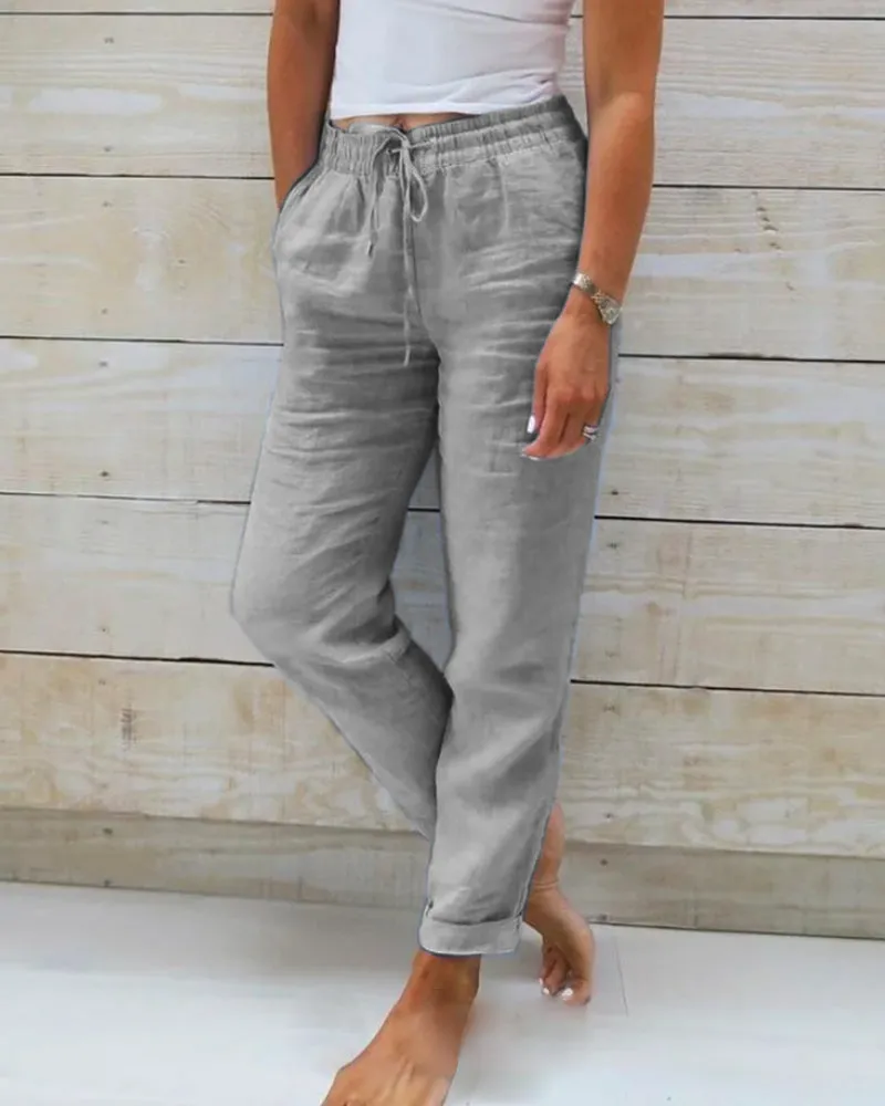 Ivyshape | Casual Chic Straight Trousers