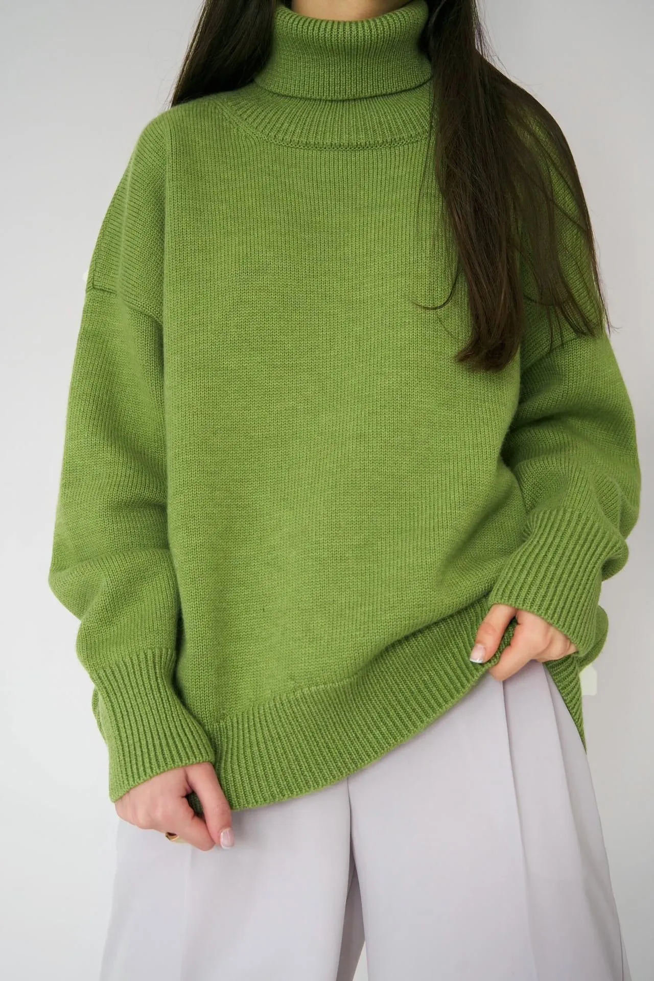 Jade Thick Warm Women Pullover