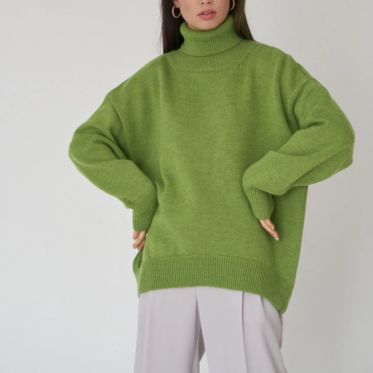 Jade Thick Warm Women Pullover