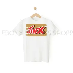 Jinx Twix Parody Funny White T-shirts Sarcastic Unisex Adult Men Women T Shirts