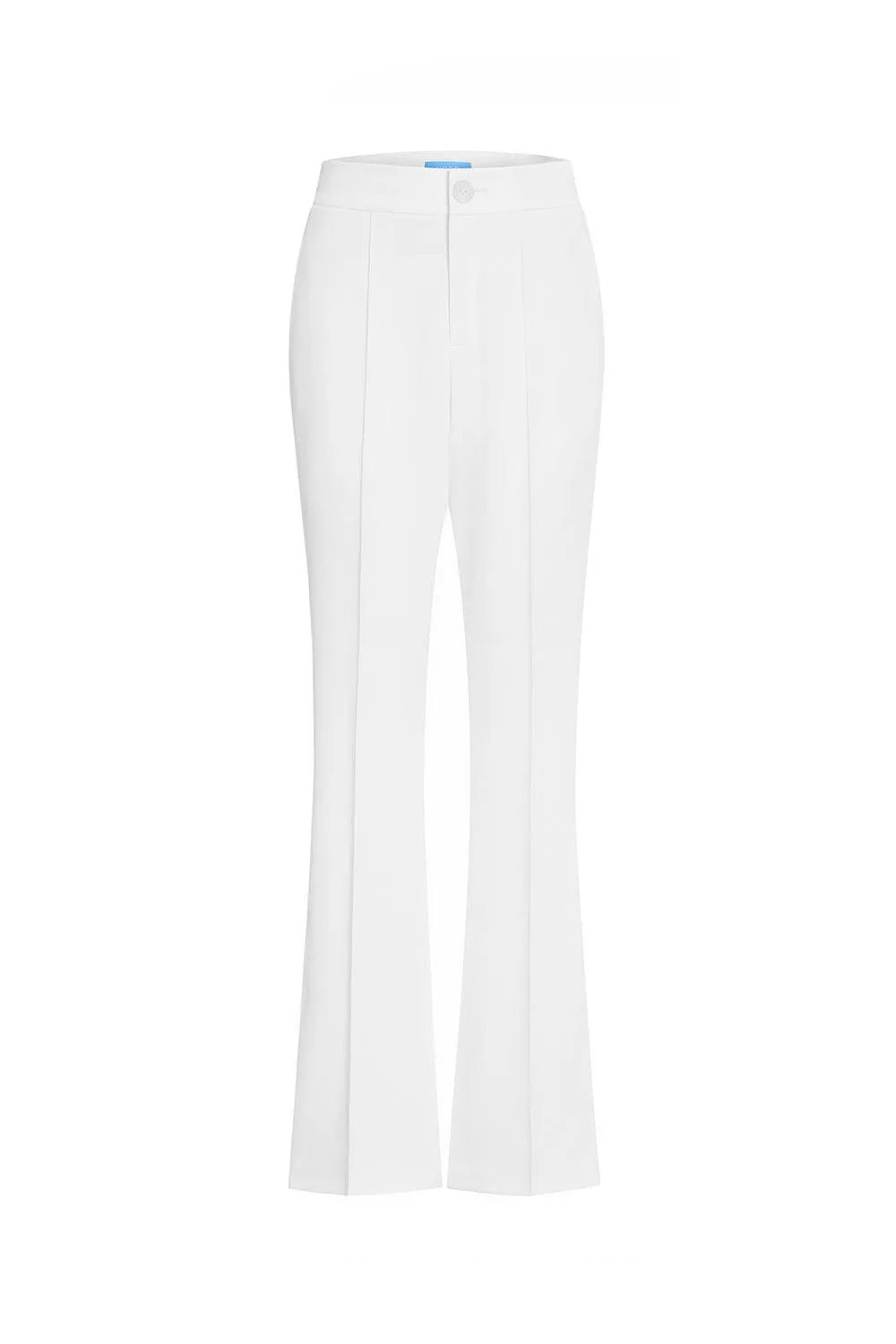 Josette Straight Side Pocket Crepe Floor Length Pants