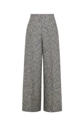 Kirea Straight Wide Leg Tweed Floor Length Pants