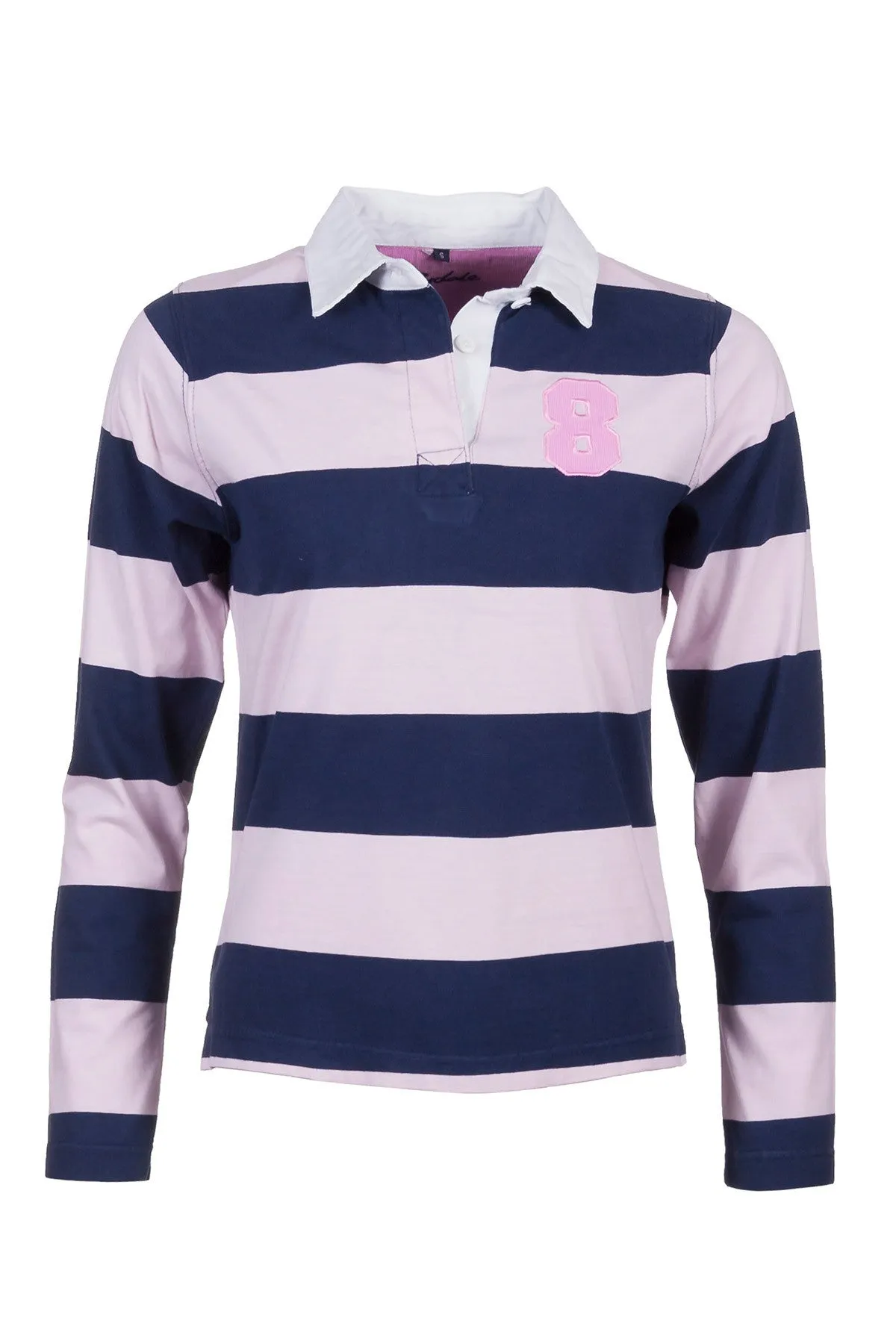 Ladies No8 Hooped Rugby Shirt