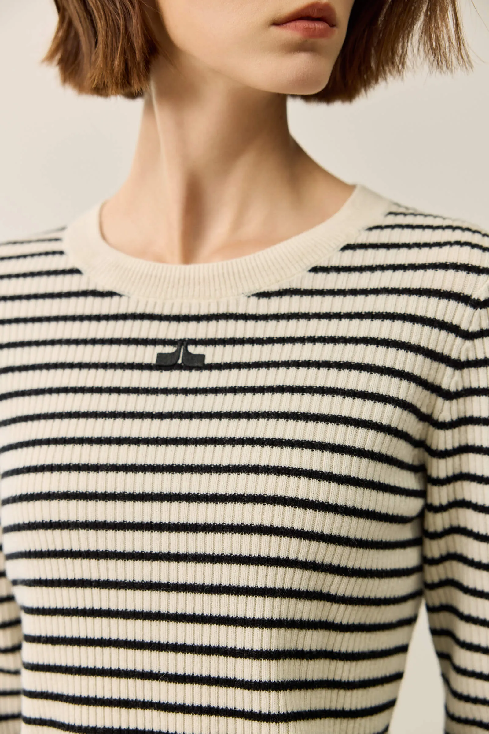 LILY Merino Lambswool Crewneck Versatile Sweater