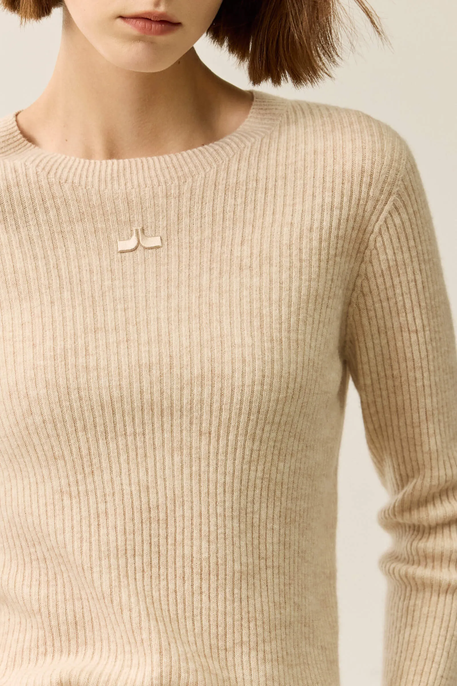 LILY Merino Lambswool Crewneck Versatile Sweater