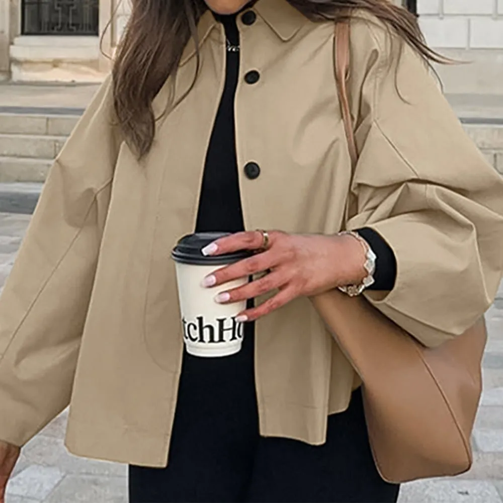 Lily | Oversized Button-Up Jacket – Casual and Stylish Outerwear