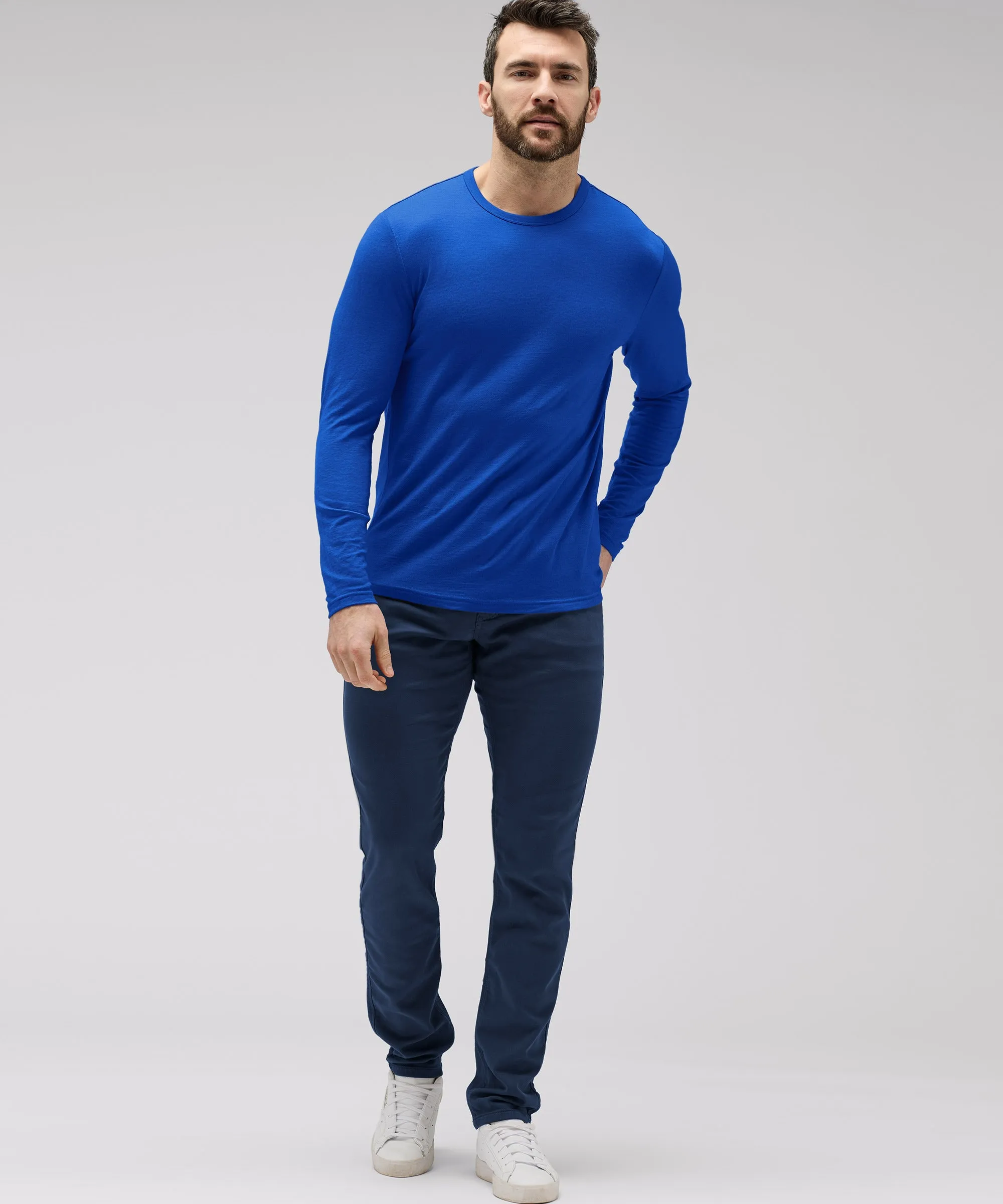 Men's Long Sleeve Merino Crew