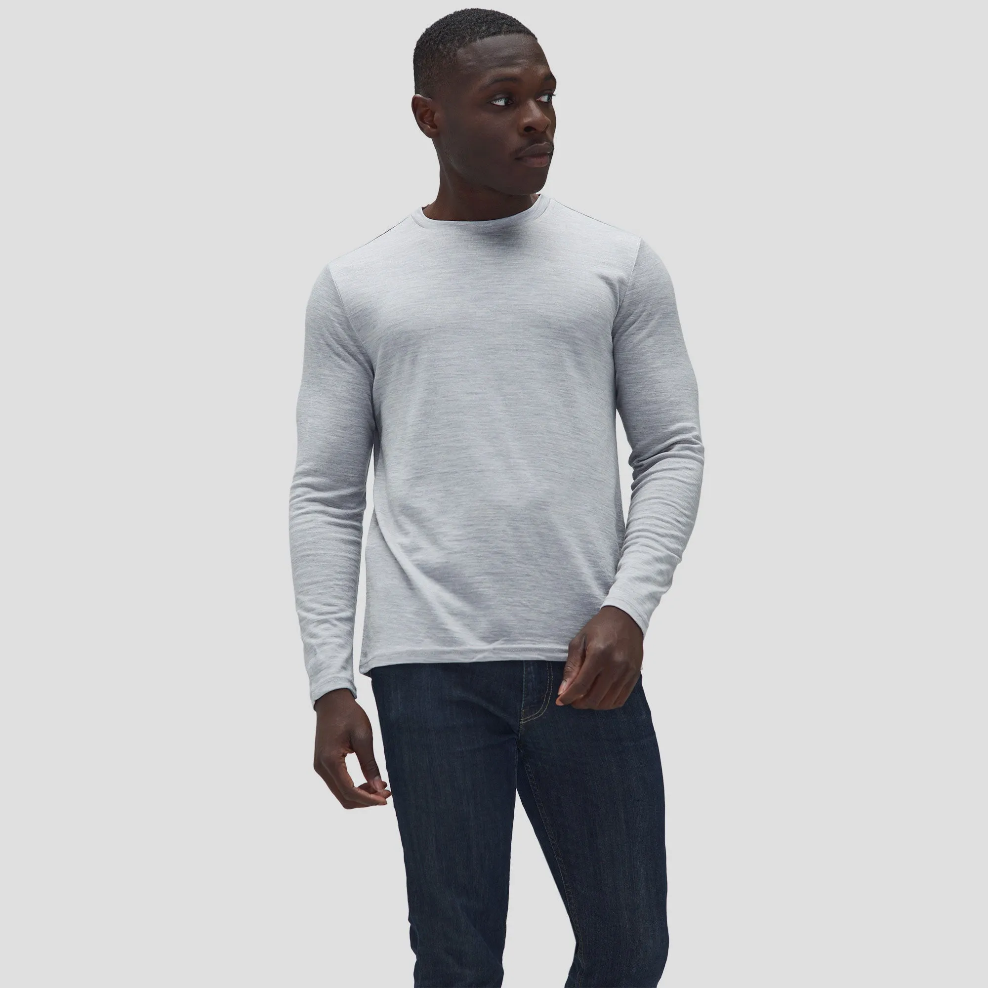 Men's Long Sleeve Merino Crew