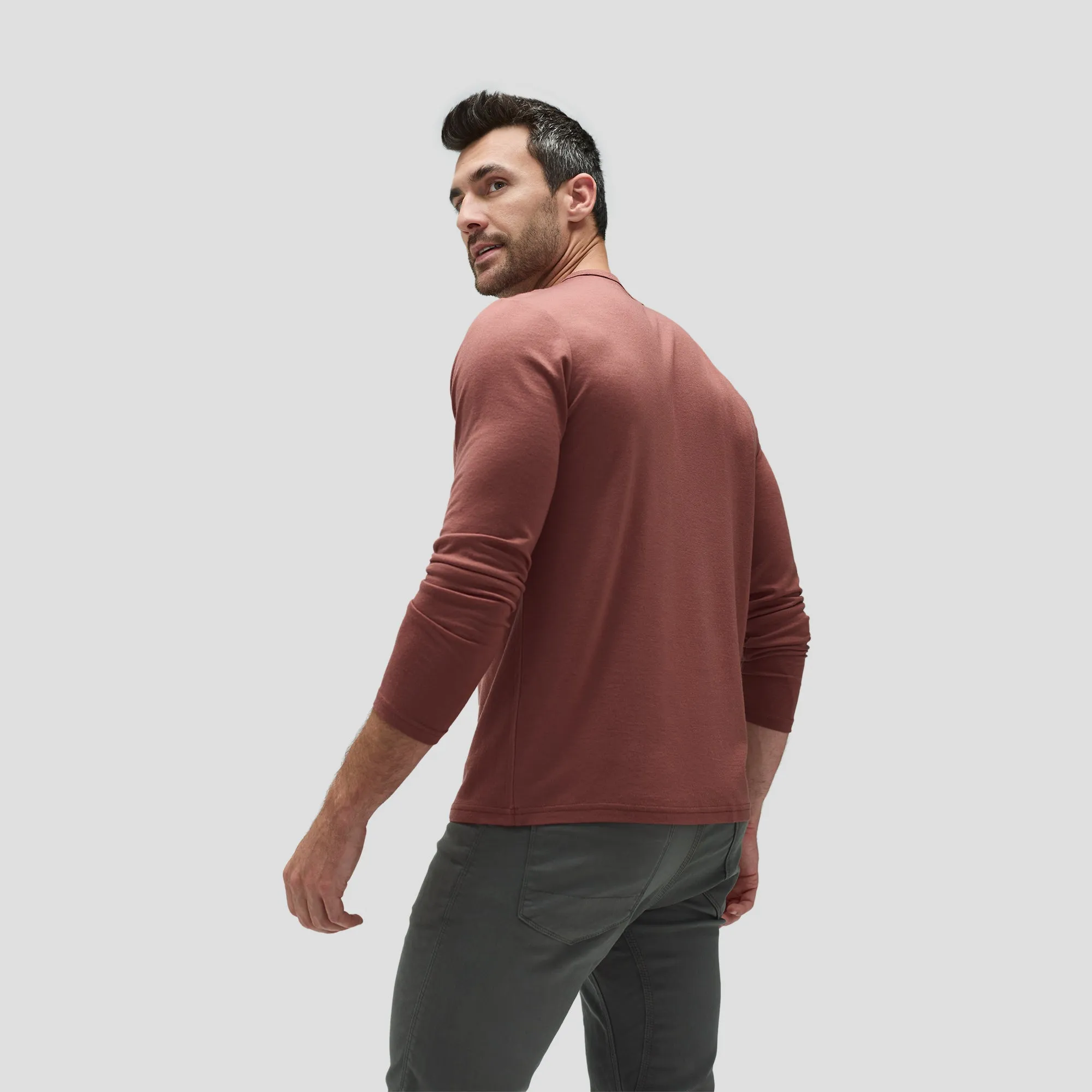 Men's Long Sleeve Merino Crew