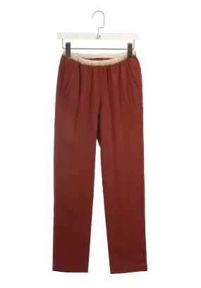 Pants Pirouette Linen 28-Mahogany