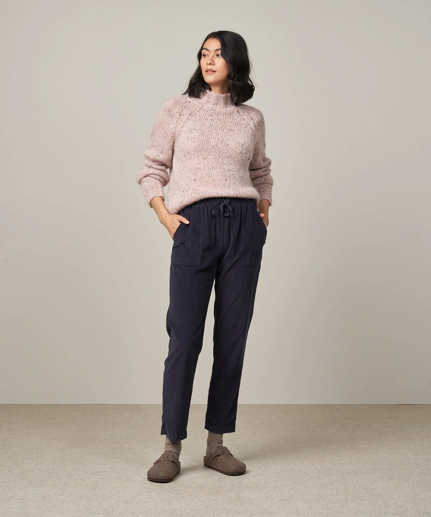 Pants Pirouette Linen 33-Midnight