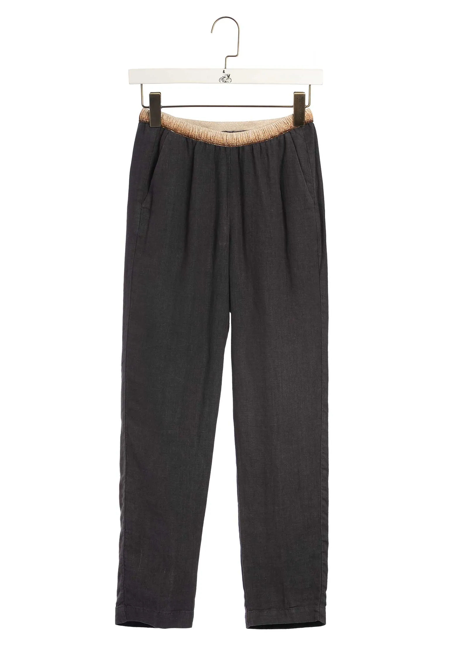 Pants Pirouette Linen 39-Anthiracite