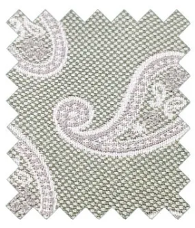 Sage Paisley Silk Wedding Swatch