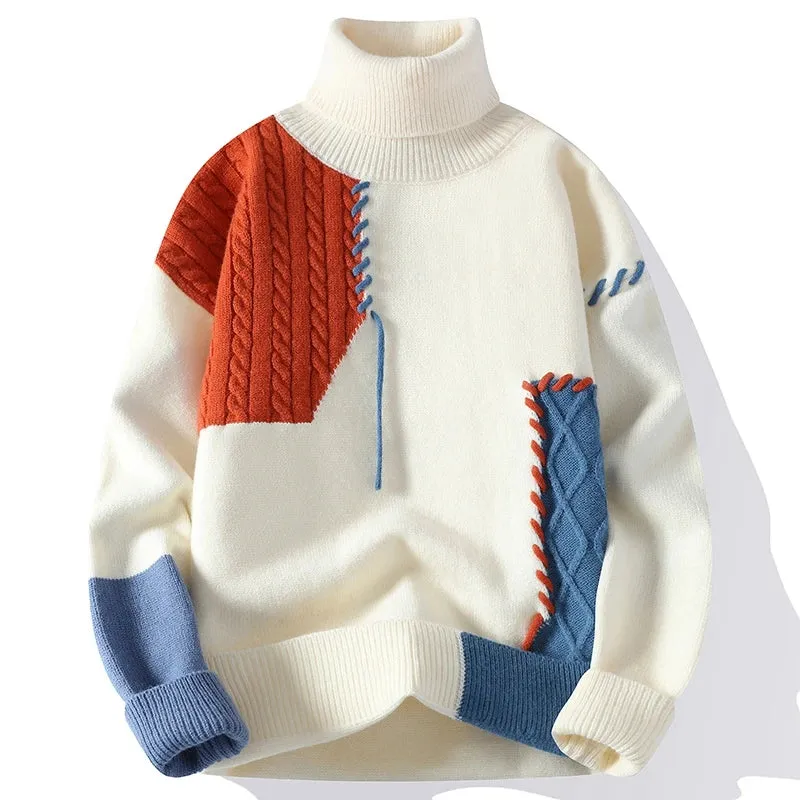 Soft Warm Wool Turtleneck Sweater