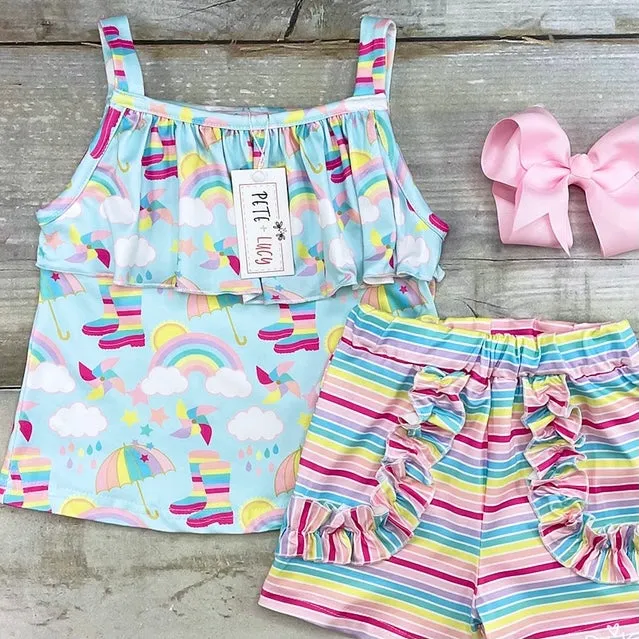 Sunshine and Rainbows Short set