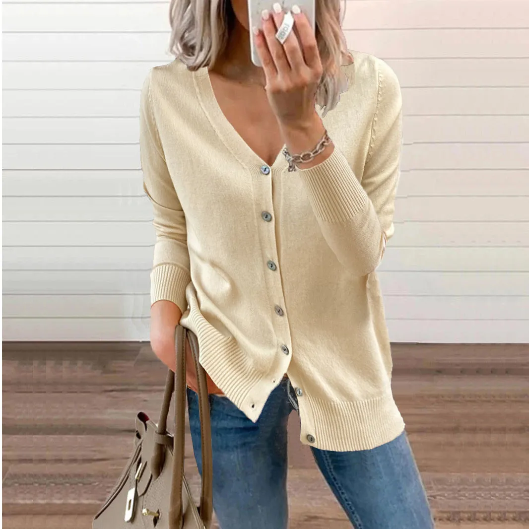 Trendy Beautiful Women's Stylish Comfortable Button Sweaters