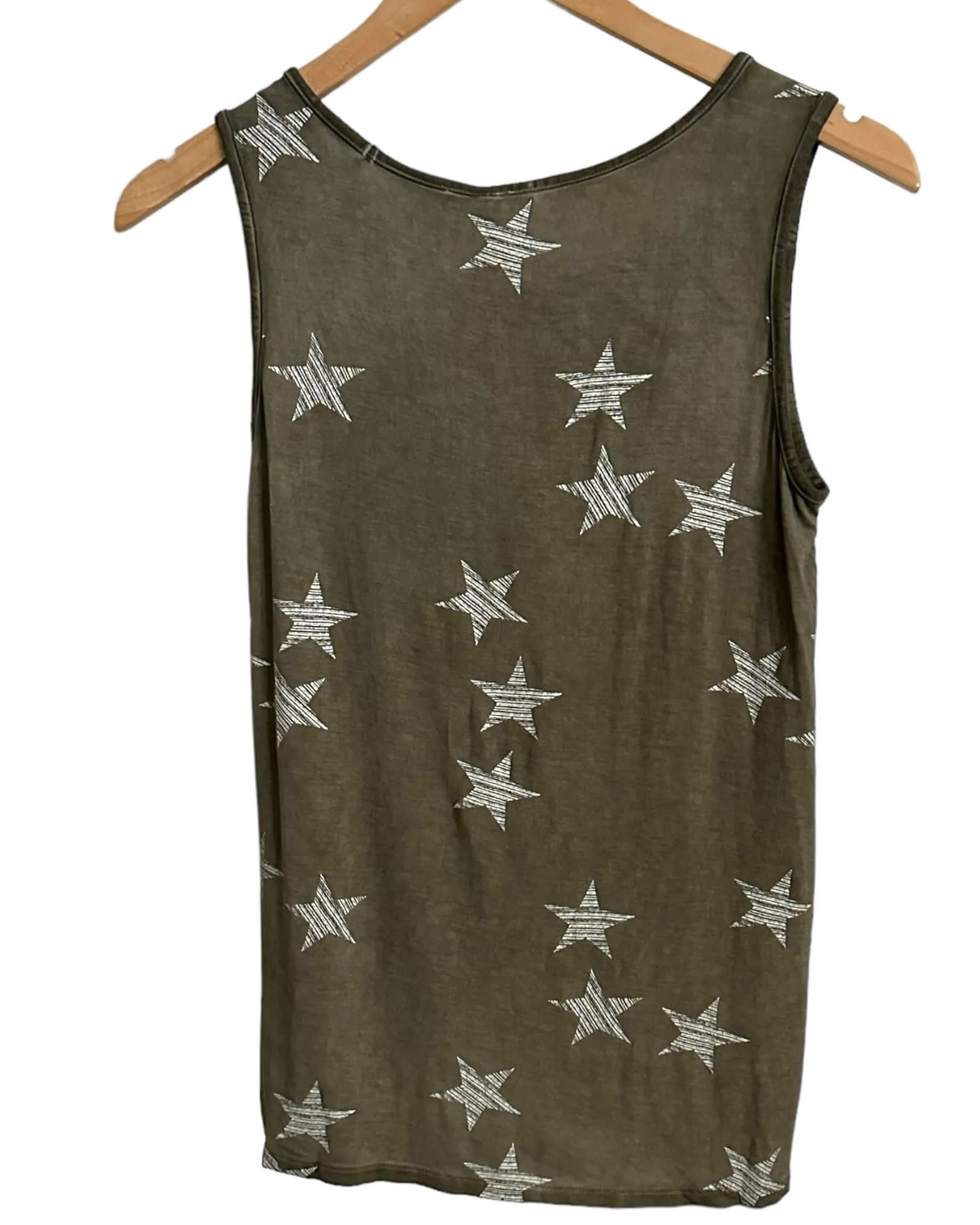 Warm Autumn Star Print Sleeveless Top