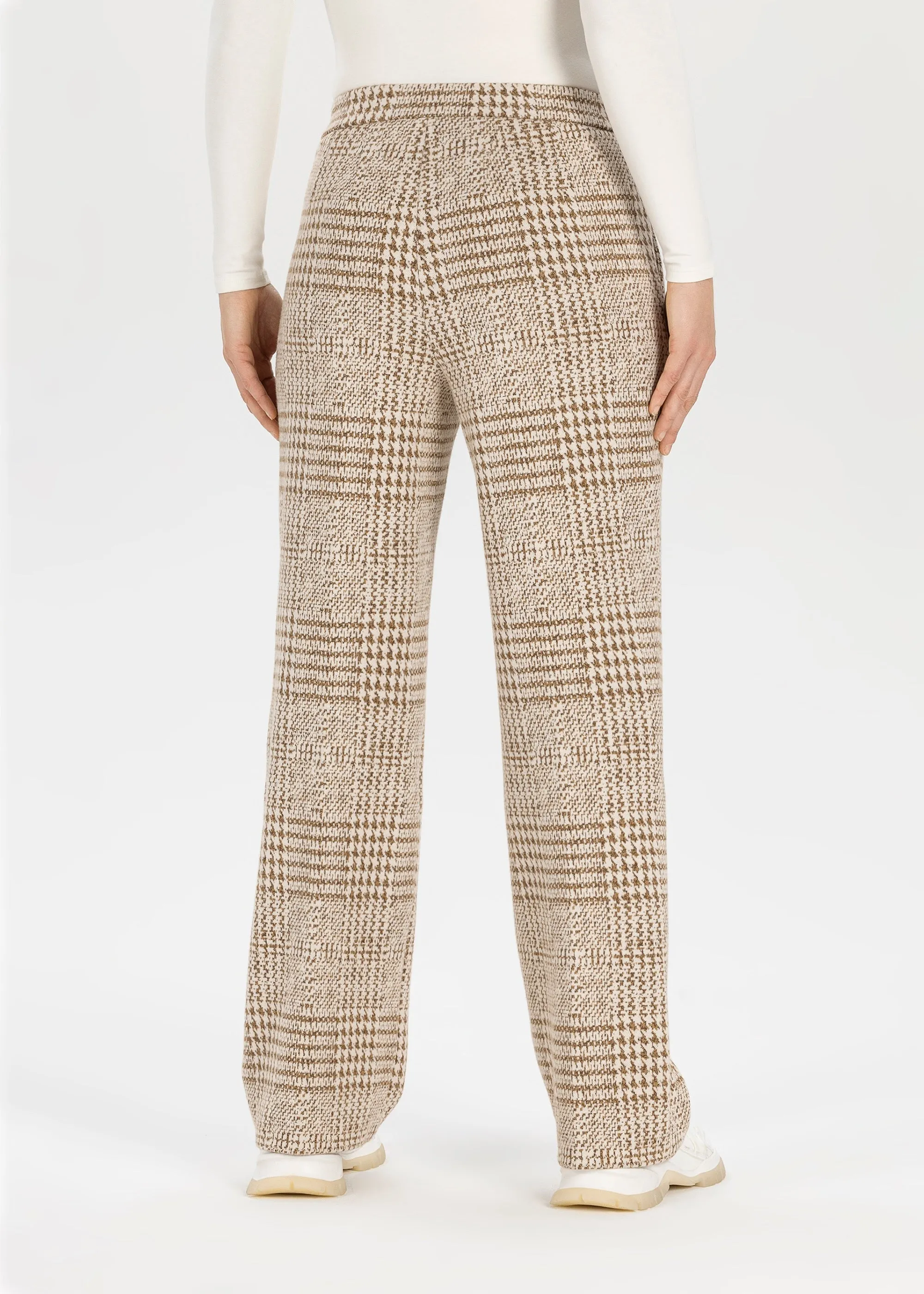 Whisper white plaid trousers