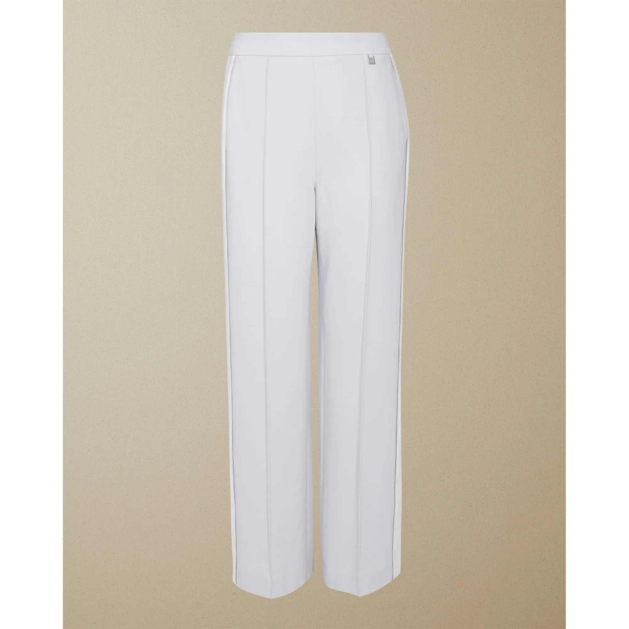 Women Wmt-Clarpa-Wh2W-Contrast Panel Wide Leg Trouser - Ivory